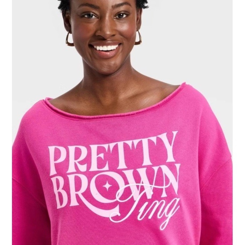 Black History Month Legendary Rootz Women's Size M Pretty Brown Ting Sweatshirt